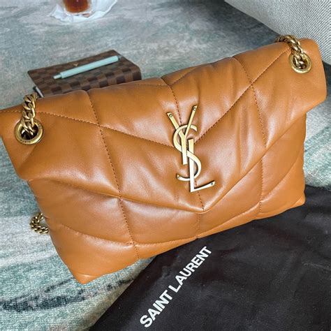 loulou small ysl puffer chain shoulder bag